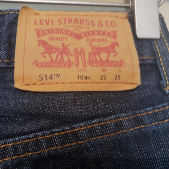 Levi's 514 Boys Straight Fit Jeans, DARK WASH ~ SIZE 10R - Picture 4 of 7